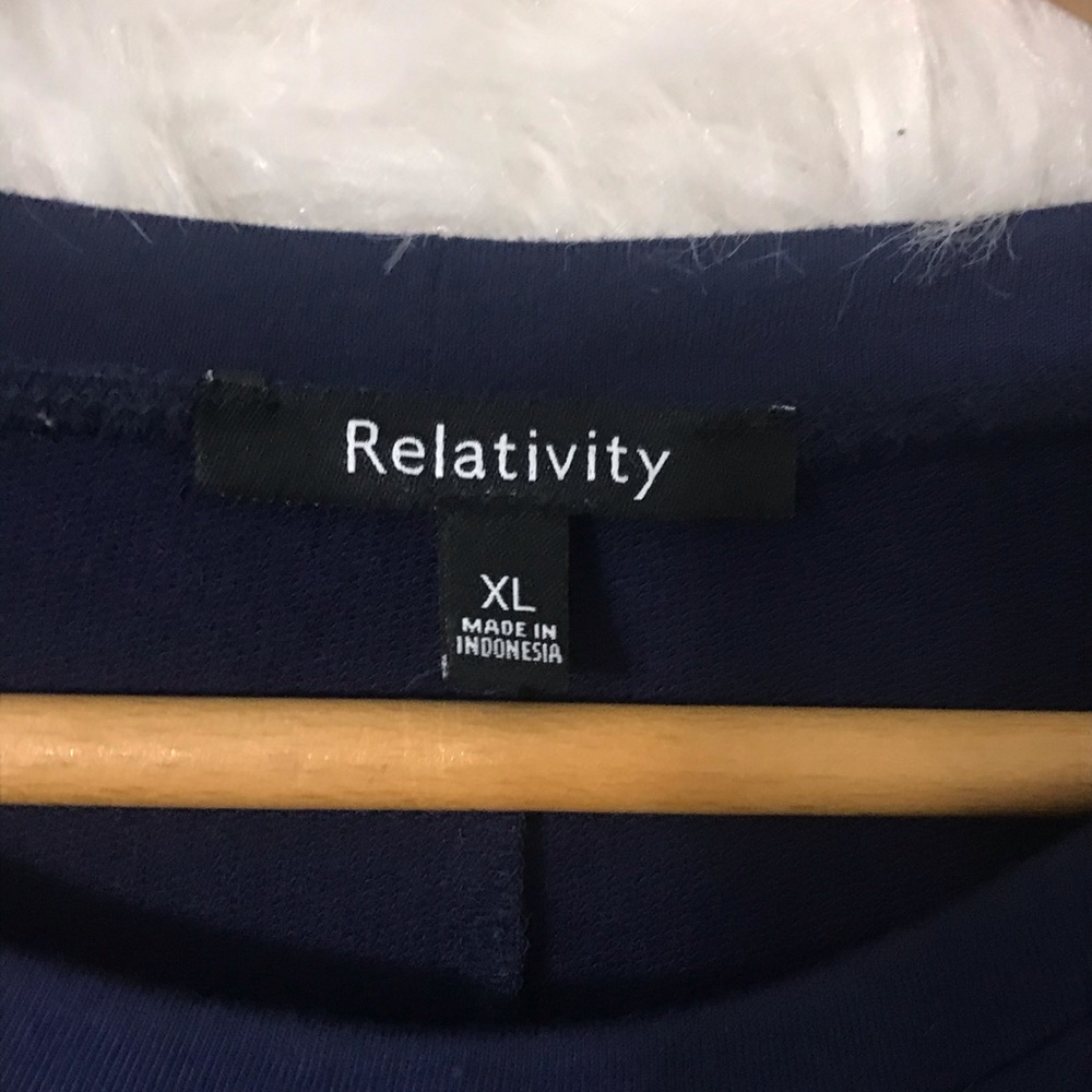 Relativity Cold Shoulder Embroidered Sweater - Picture 3 of 4